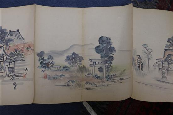 An album of Chinese paintings and a hand scroll